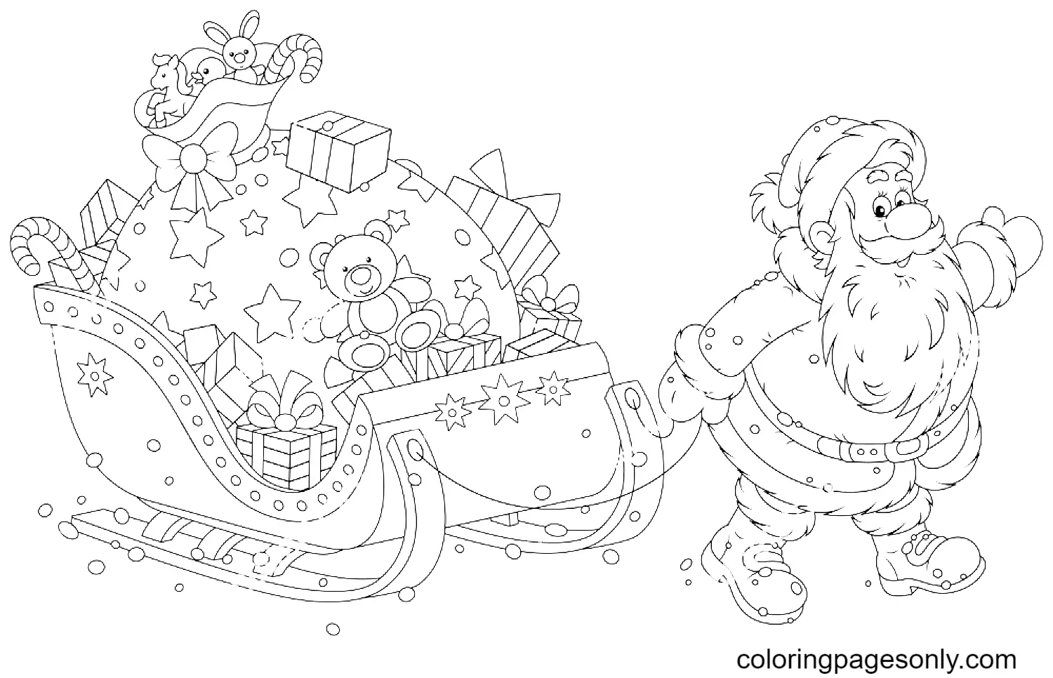 Desenhos de Santa Claus Para Colorir 131