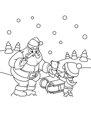 Desenhos de Santa Claus Para Colorir 136