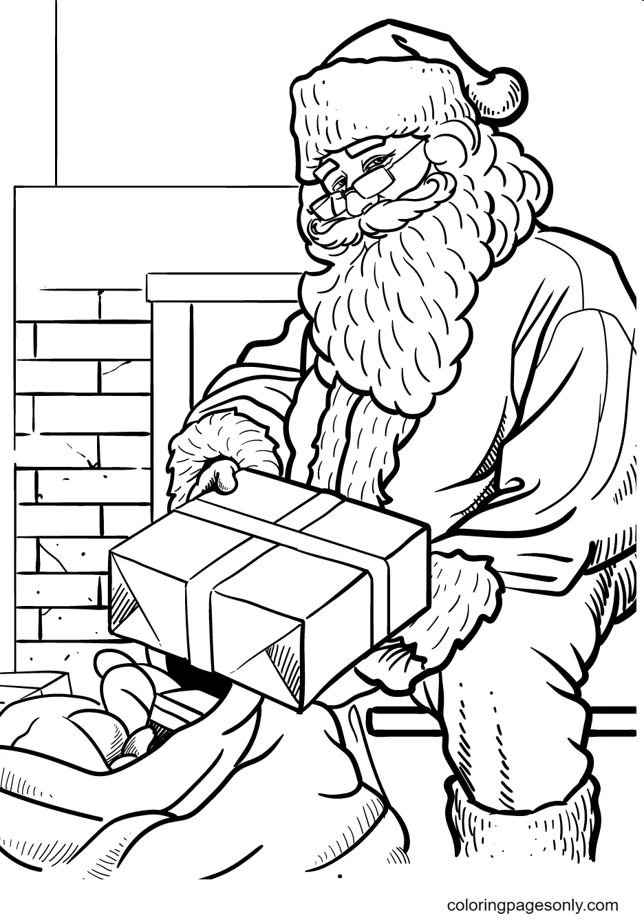 Desenhos de Santa Claus Para Colorir 140