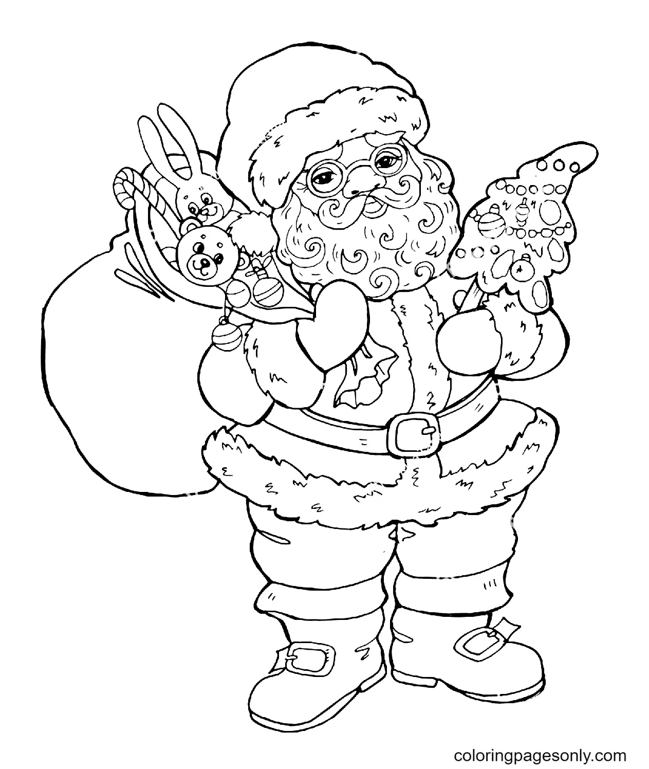 Desenhos de Santa Claus Para Colorir 143