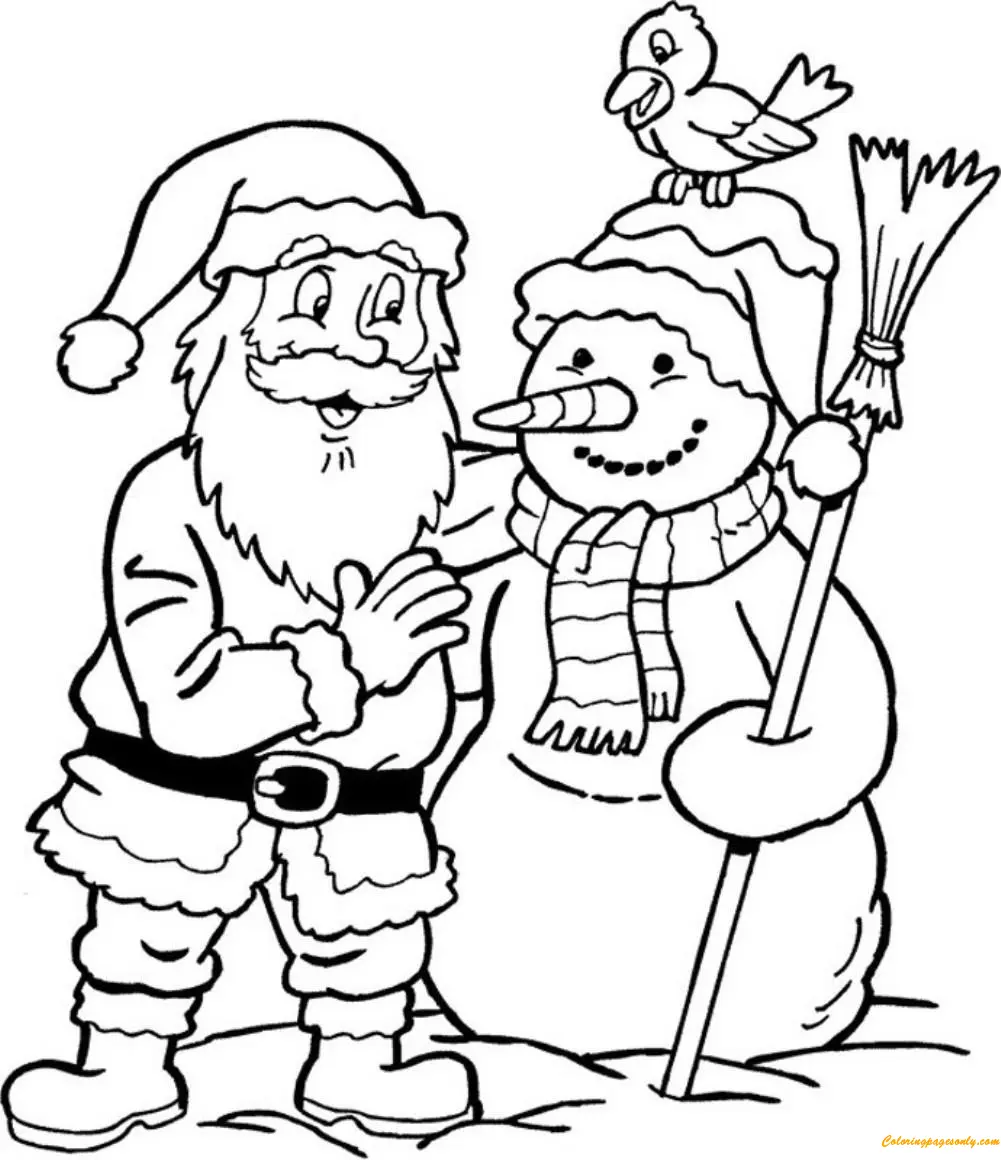 Desenhos de Santa Claus Para Colorir 15