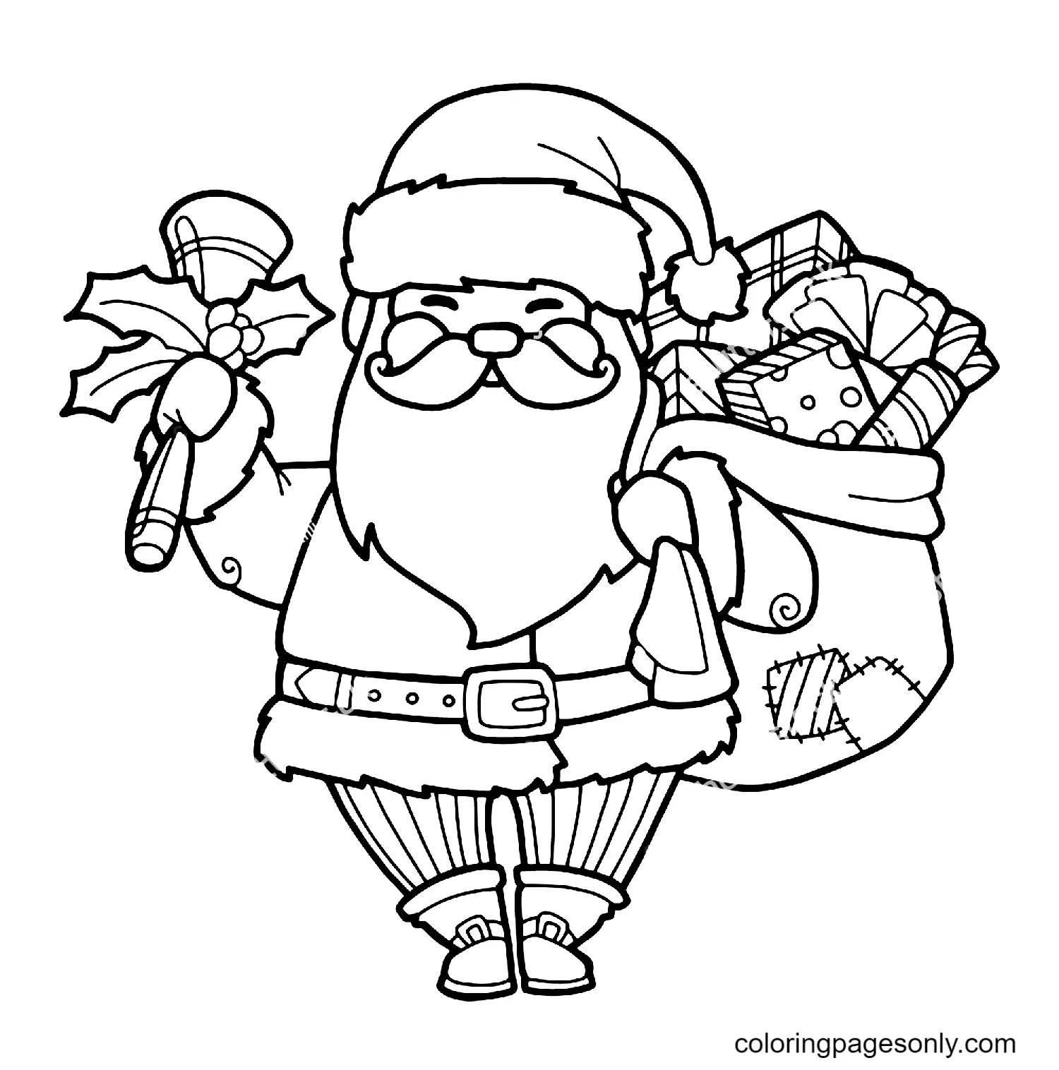 Desenhos de Santa Claus Para Colorir 4
