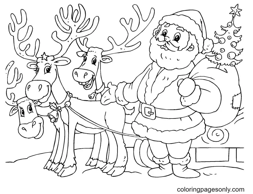 Desenhos de Santa Claus Para Colorir 41