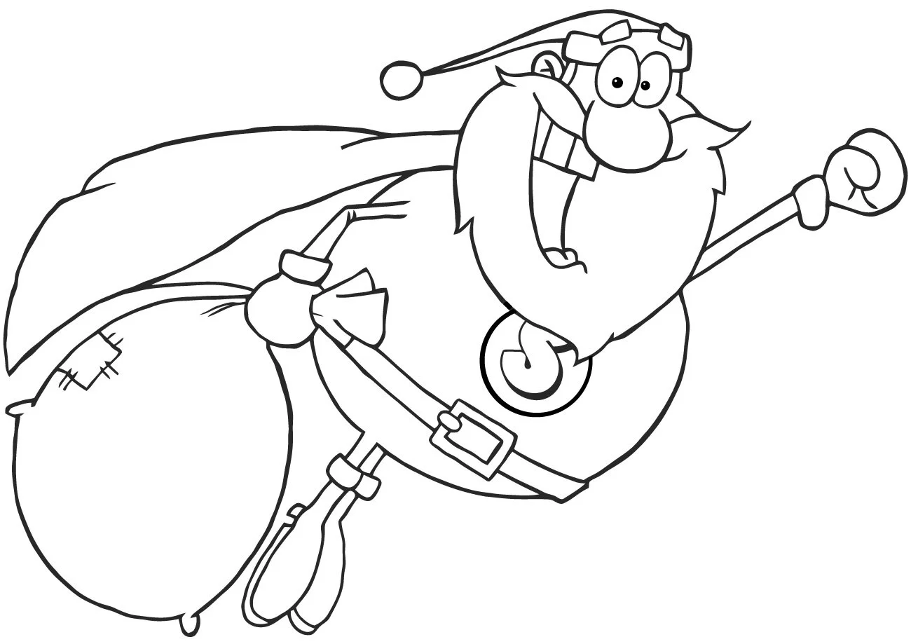 Desenhos de Santa Claus Para Colorir 42