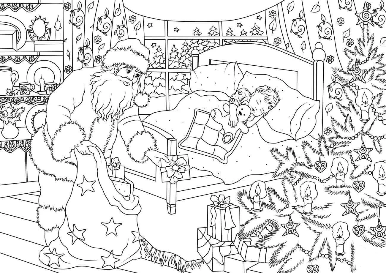 Desenhos de Santa Claus Para Colorir 75
