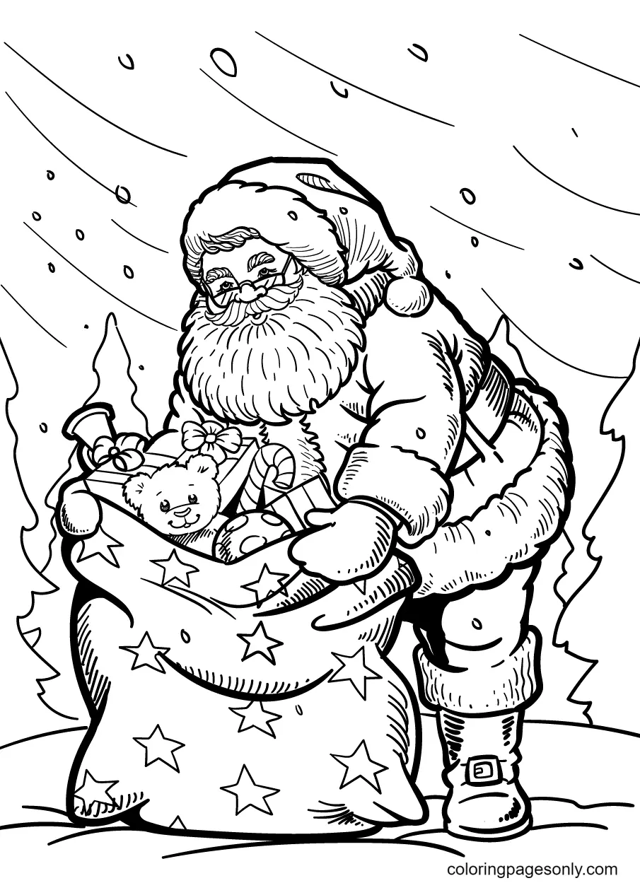 Desenhos de Santa Claus Para Colorir 77