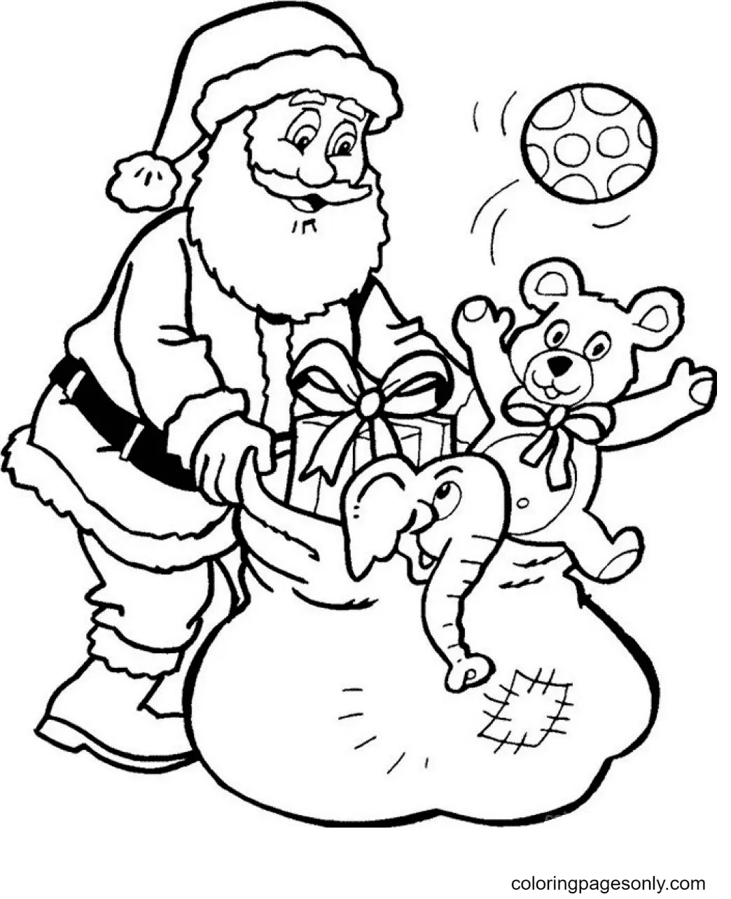 Desenhos de Santa Claus Para Colorir 8