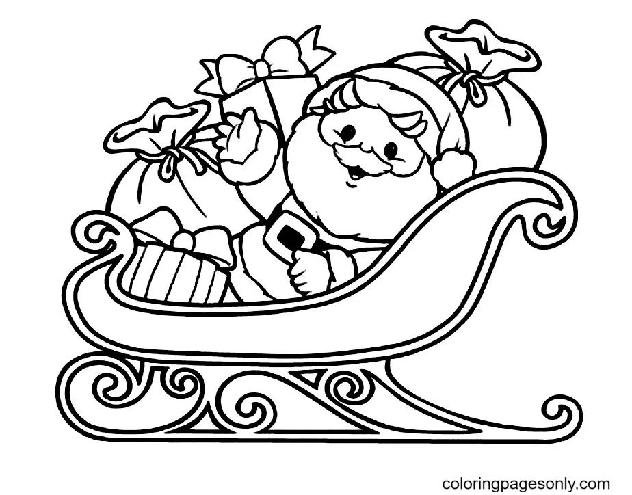 Desenhos de Santa Claus Para Colorir 9