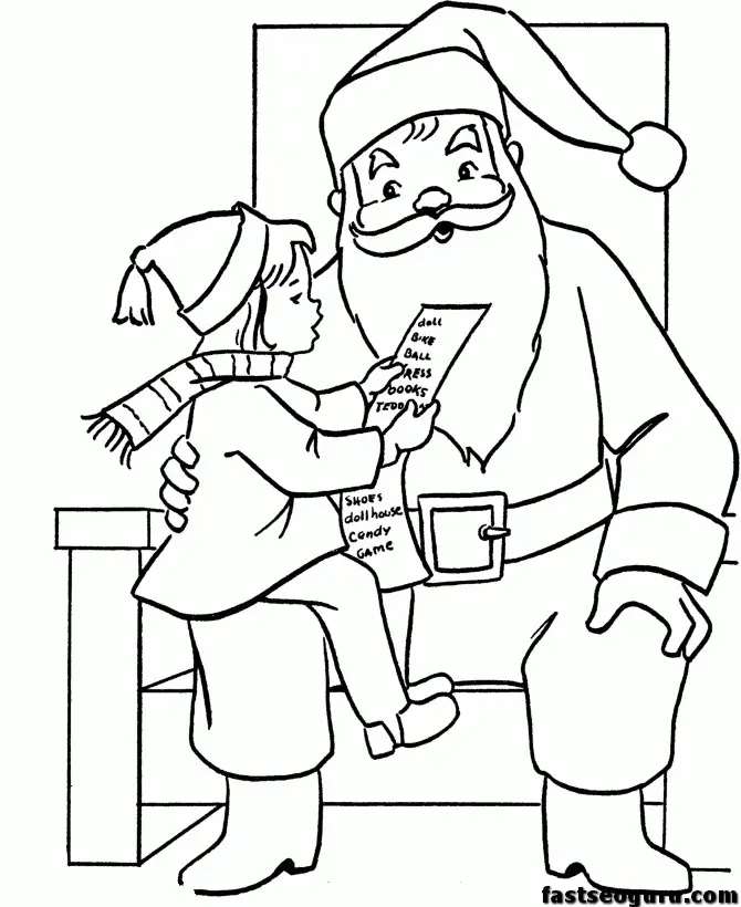 Desenhos de Santa Para Colorir 108