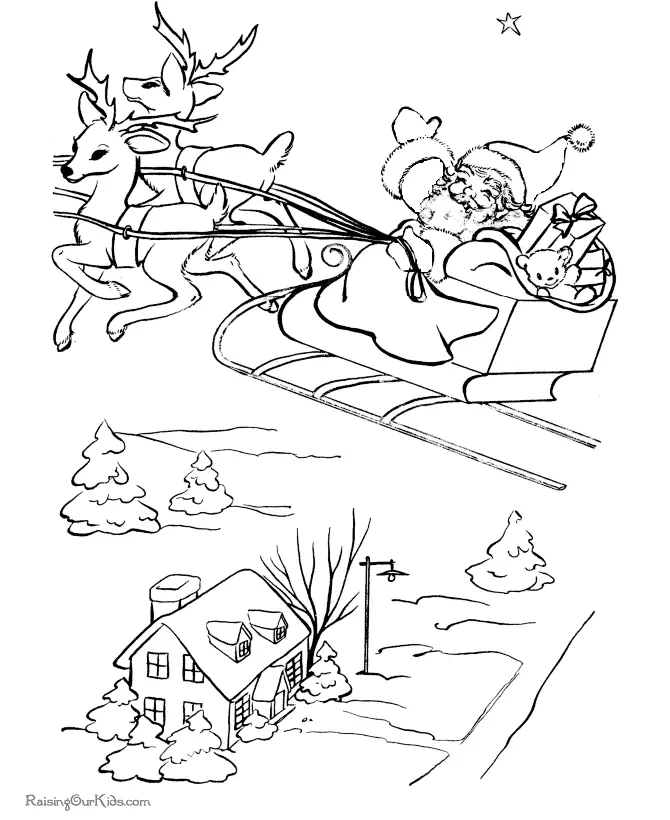 Desenhos de Santa Para Colorir 110