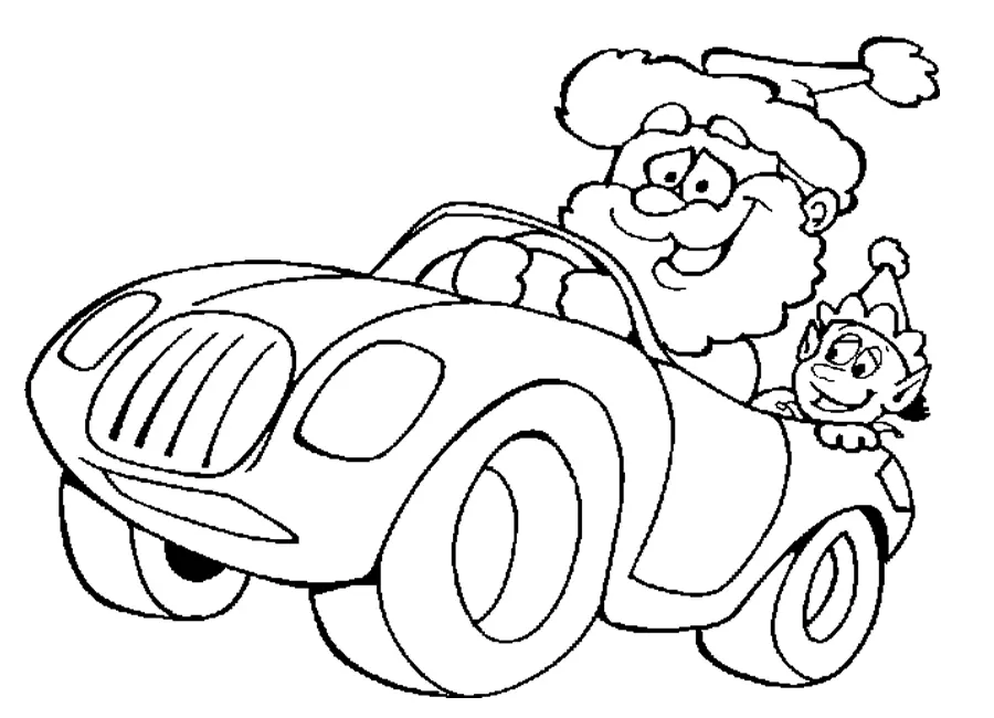 Desenhos de Santa Para Colorir 122