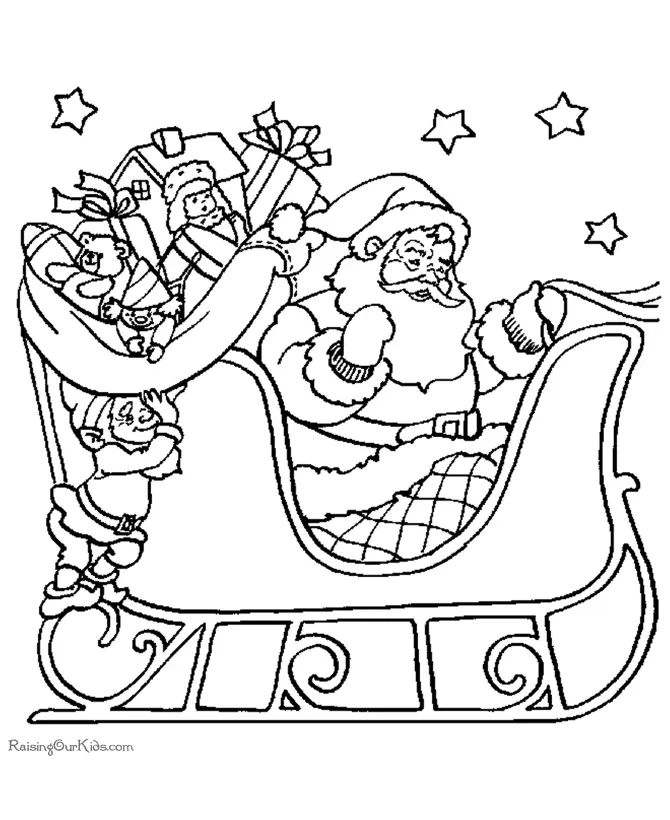 Desenhos de Santa Para Colorir 124