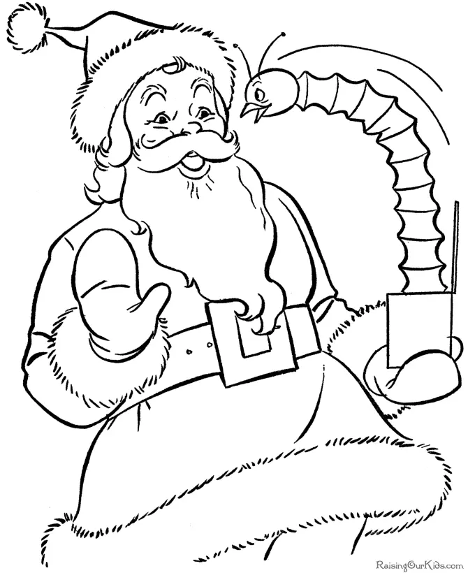 Desenhos de Santa Para Colorir 13