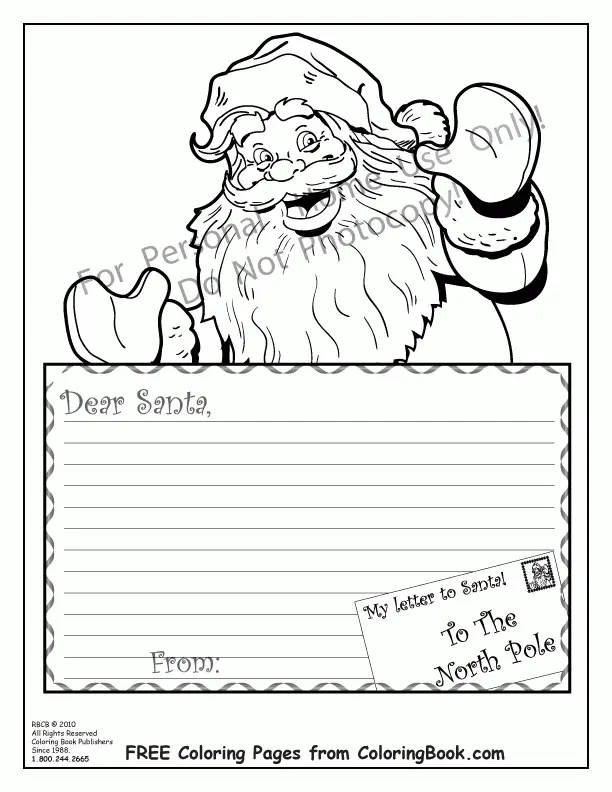 Desenhos de Santa Para Colorir 149