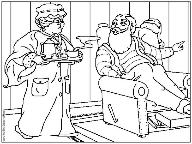 Desenhos de Santa Para Colorir 153