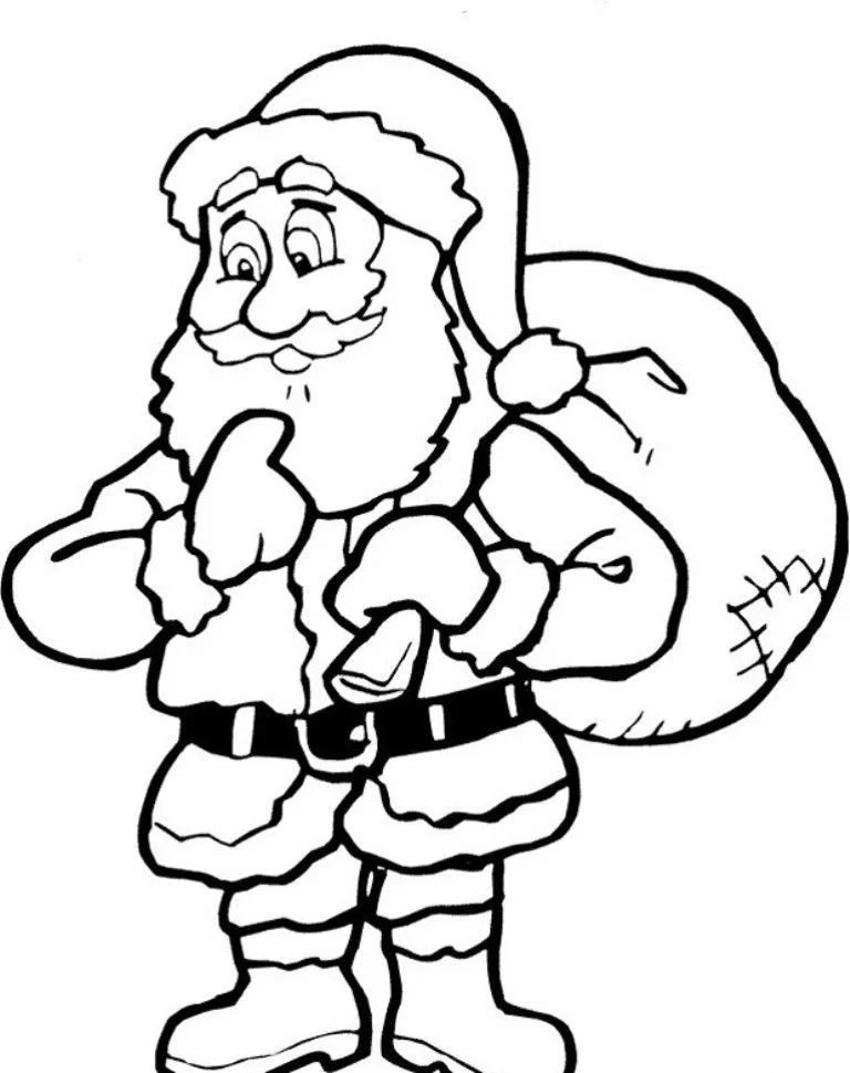 Desenhos de Santa Para Colorir 164