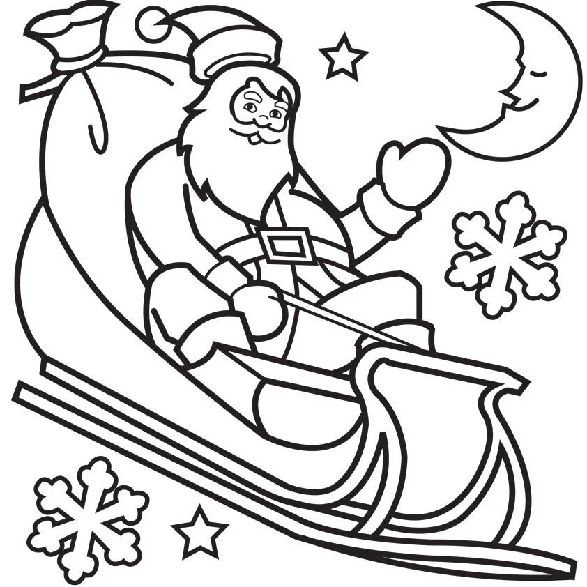 Desenhos de Santa Para Colorir 17