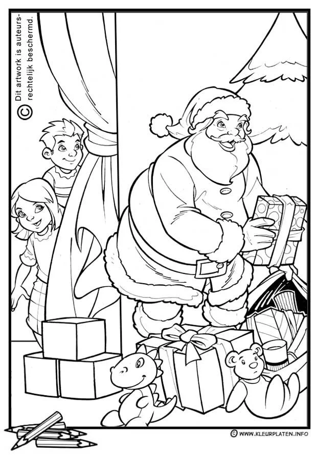 Desenhos de Santa Para Colorir 171
