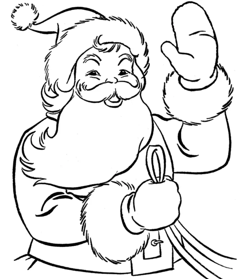Desenhos de Santa Para Colorir 172