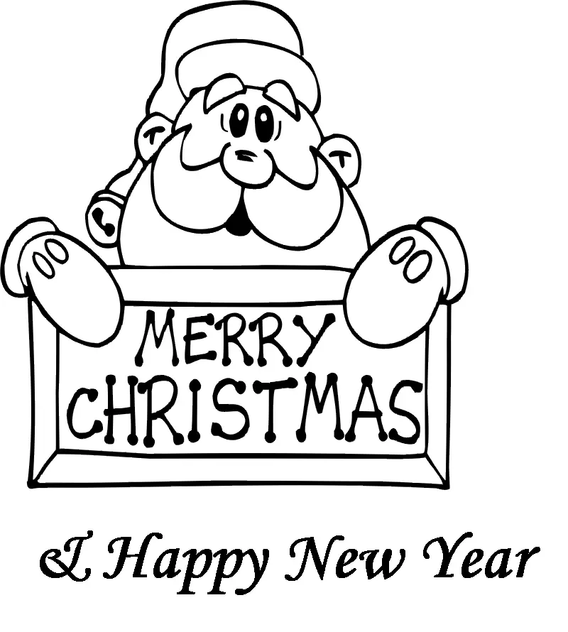 Desenhos de Santa Para Colorir 173