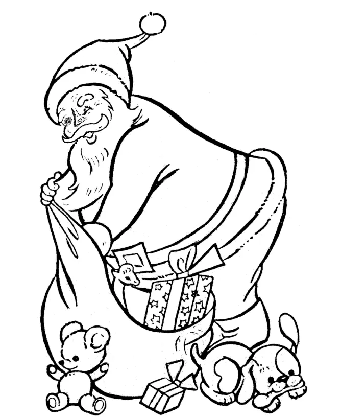 Desenhos de Santa Para Colorir 175