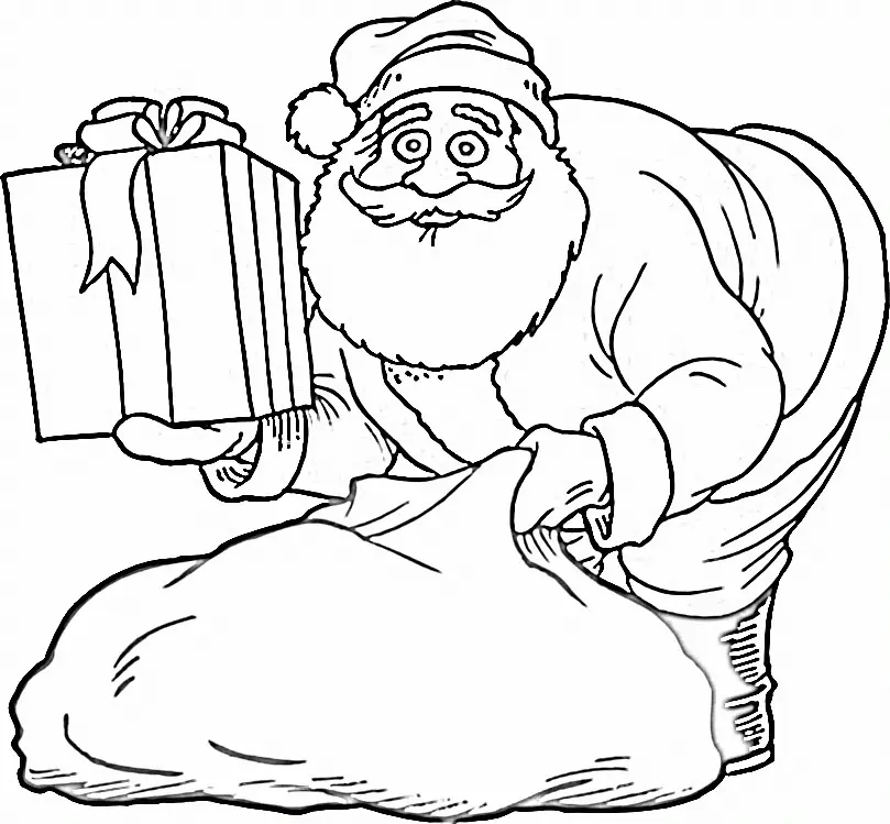 Desenhos de Santa Para Colorir 176