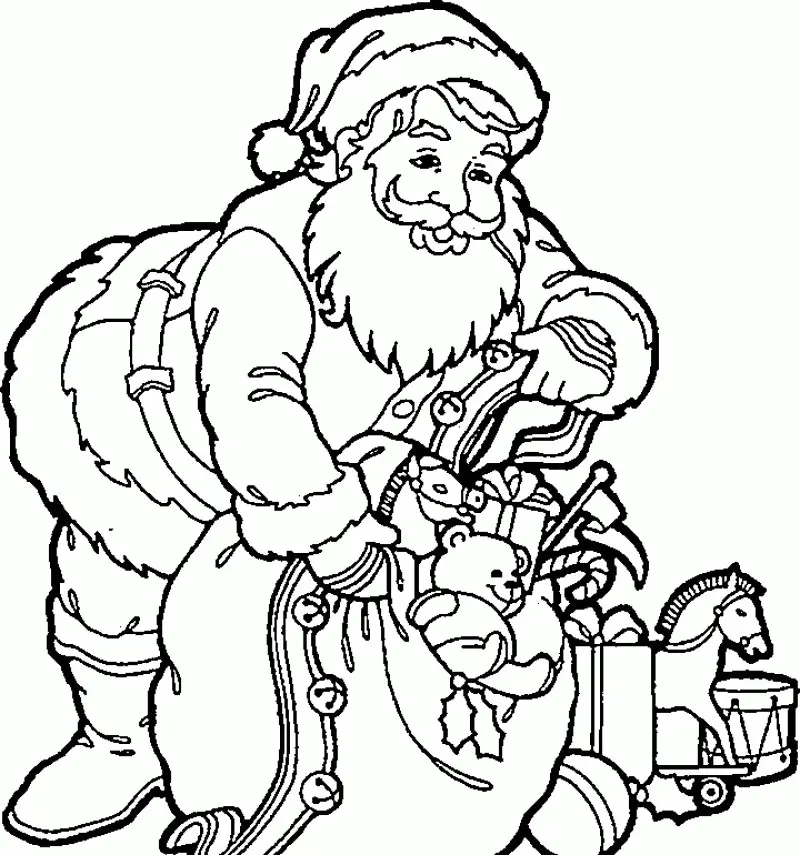 Desenhos de Santa Para Colorir 27