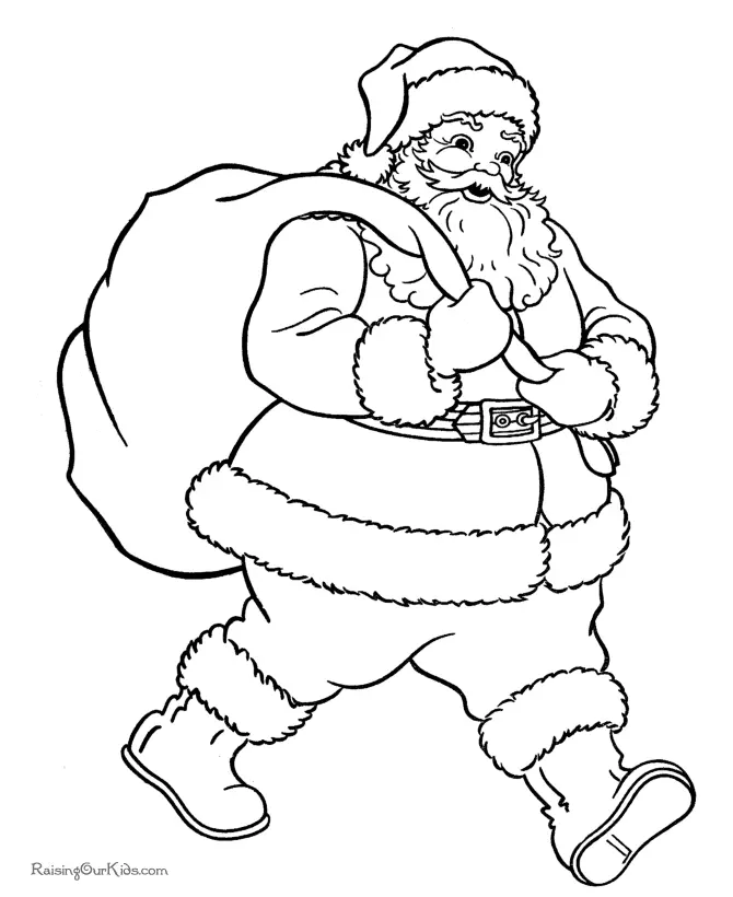 Desenhos de Santa Para Colorir 32