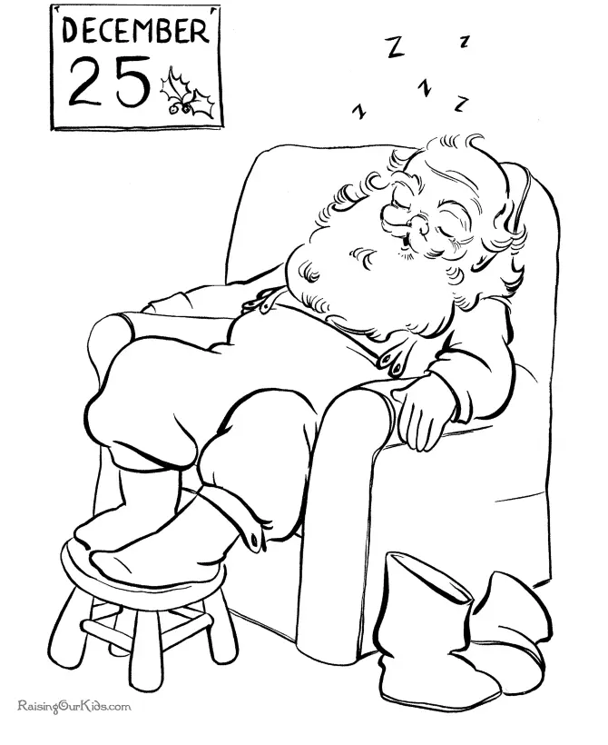 Desenhos de Santa Para Colorir 35