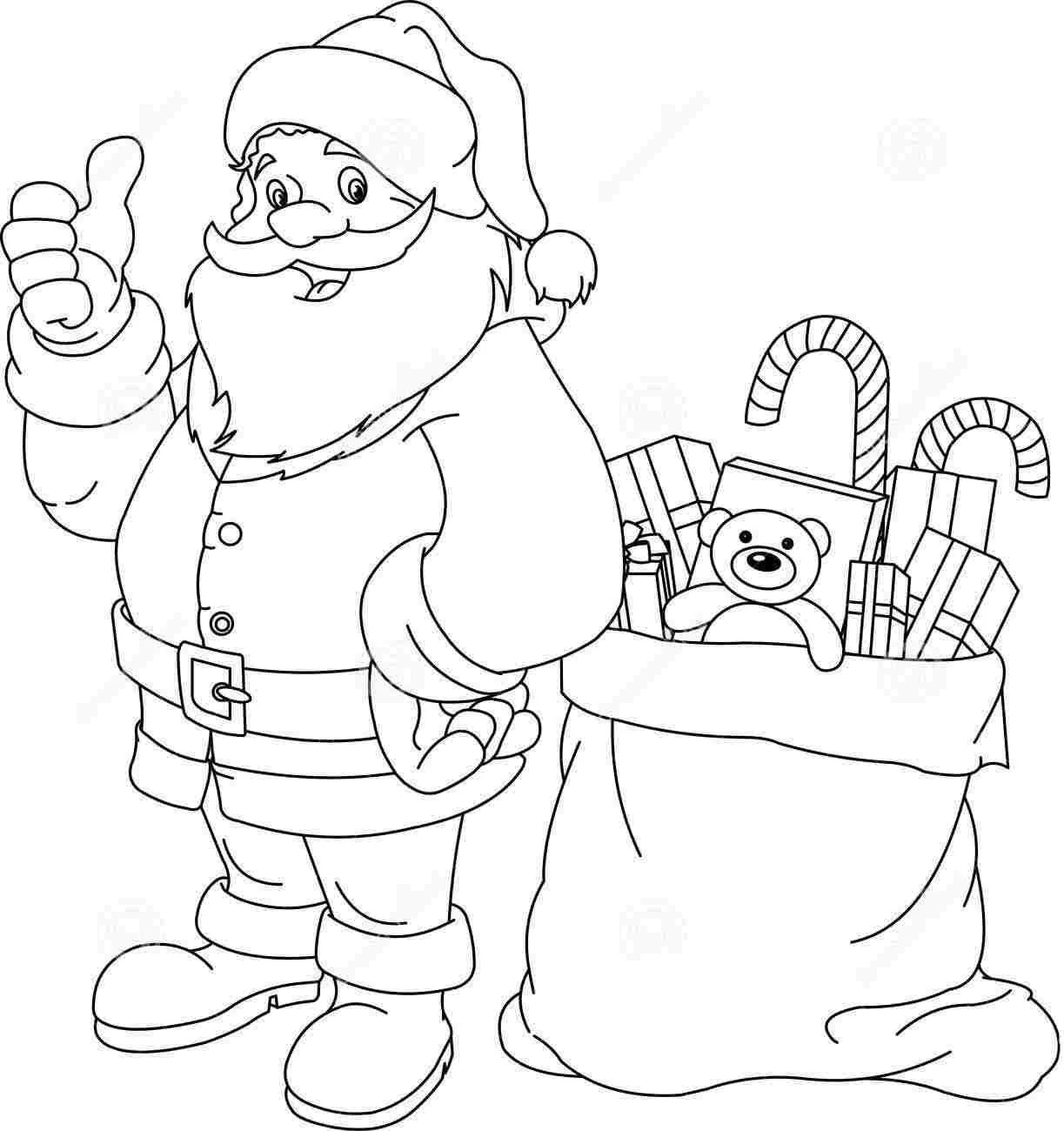 Desenhos de Santa Para Colorir 36