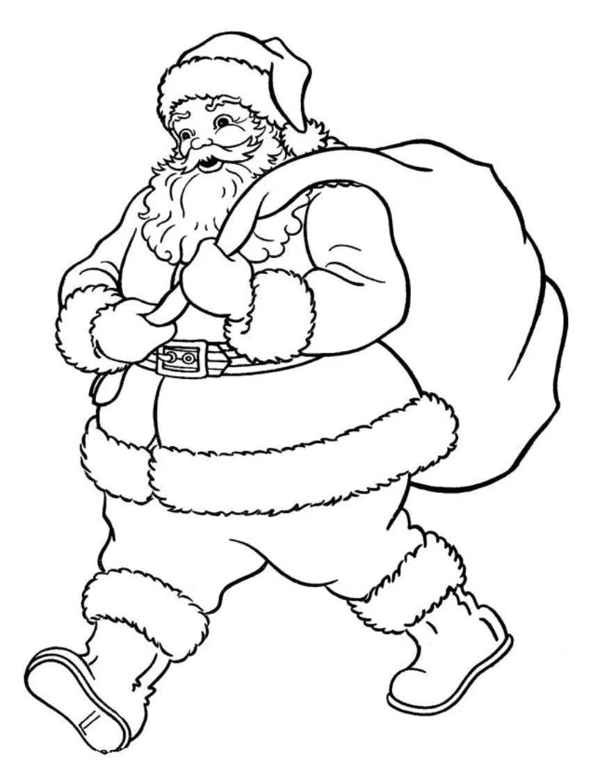Desenhos de Santa Para Colorir 39