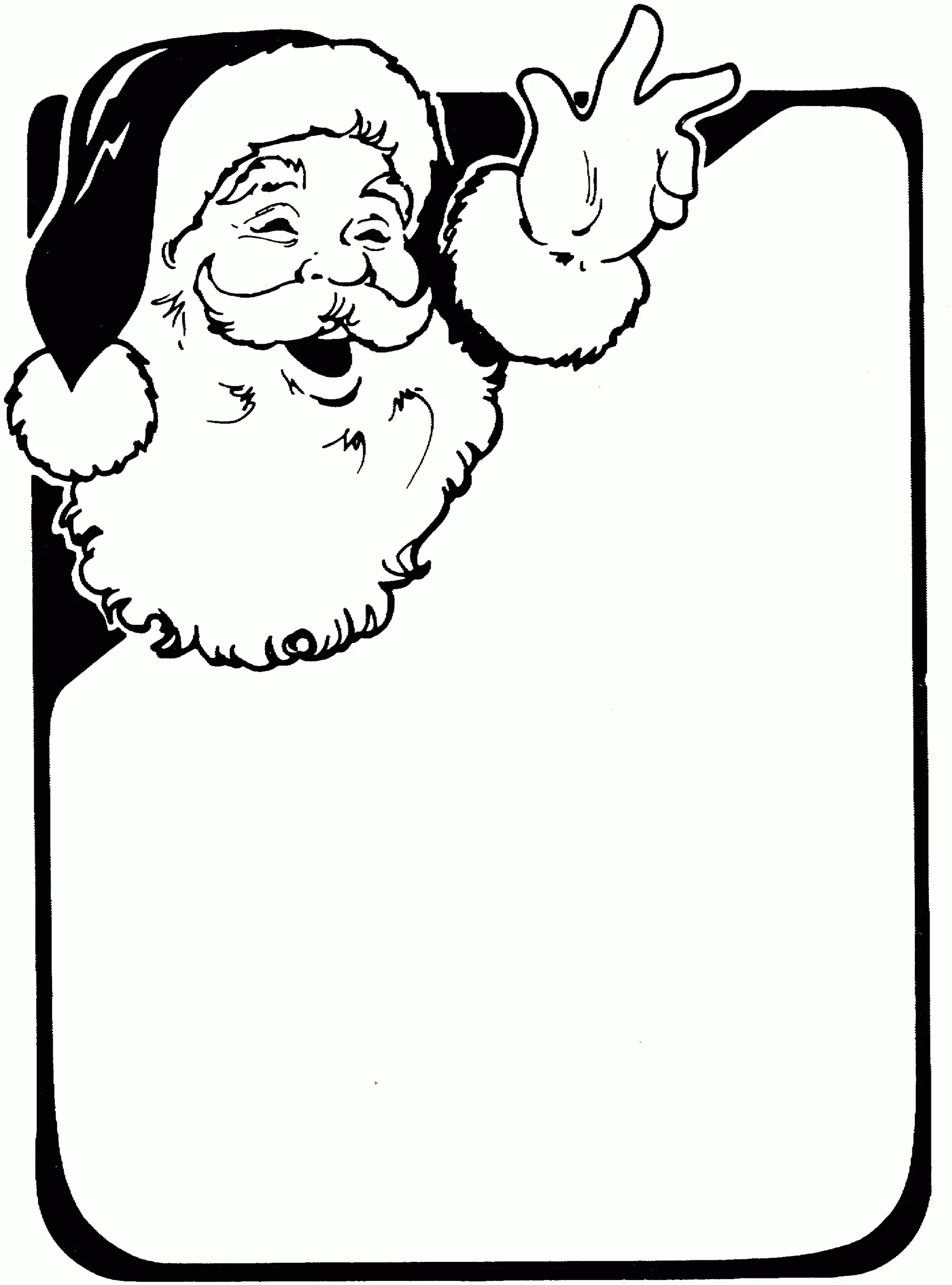 Desenhos de Santa Para Colorir 48