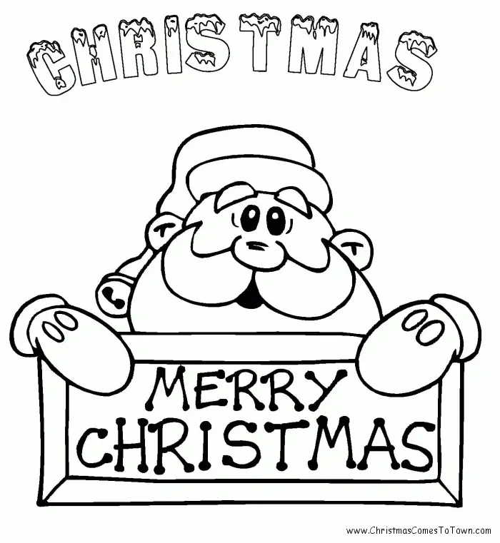 Desenhos de Santa Para Colorir 5