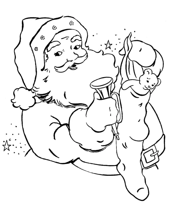 Desenhos de Santa Para Colorir 60