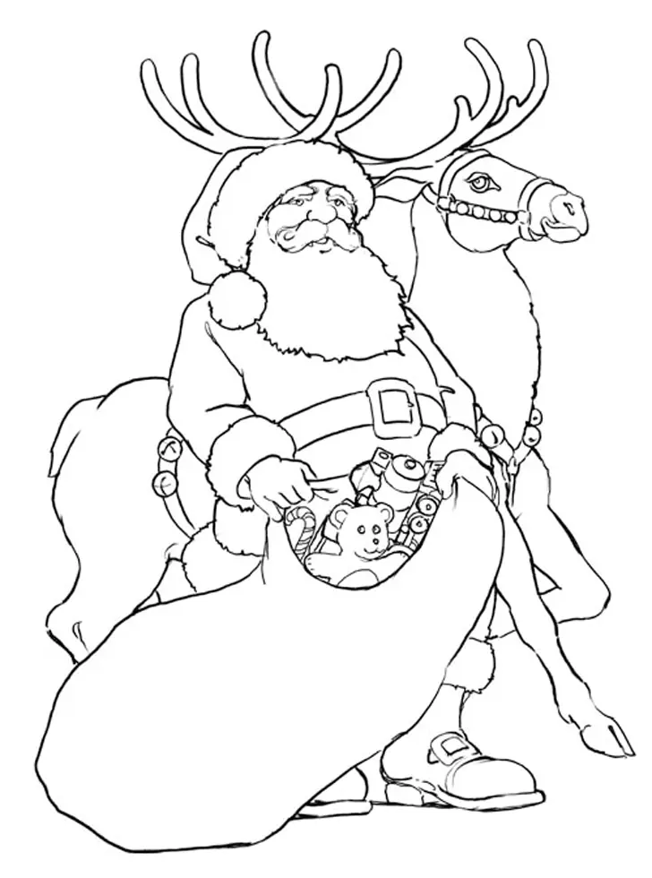 Desenhos de Santa Para Colorir 68
