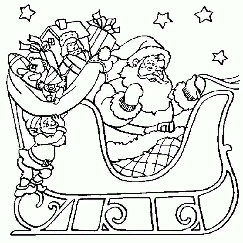 Desenhos de Santa Para Colorir 72