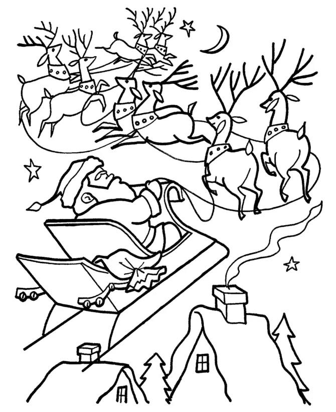 Desenhos de Santa Para Colorir 8