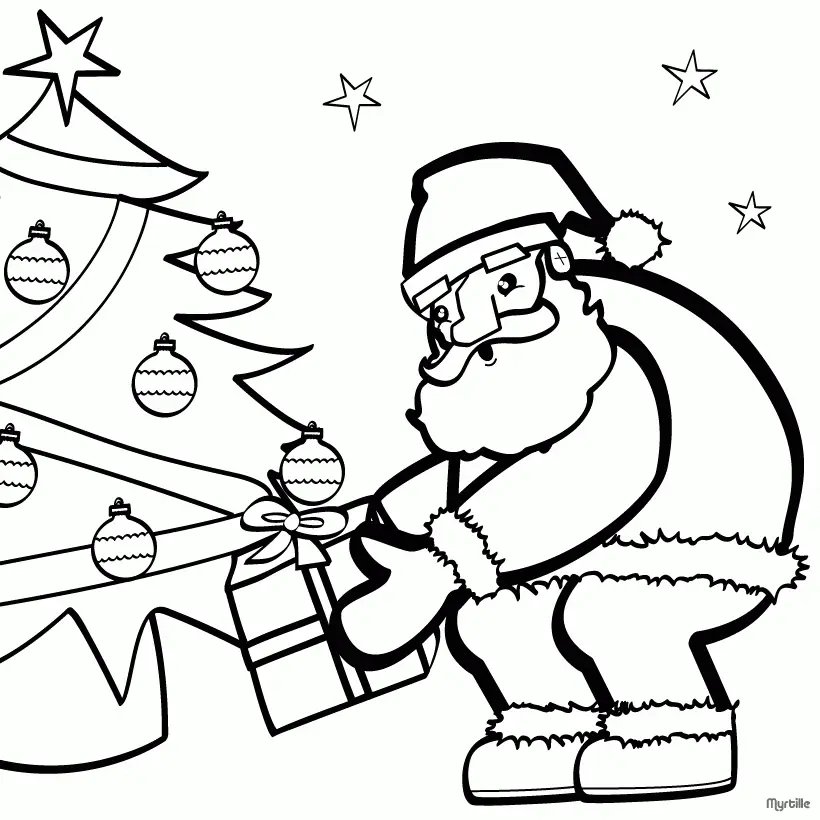 Desenhos de Santa Para Colorir 9