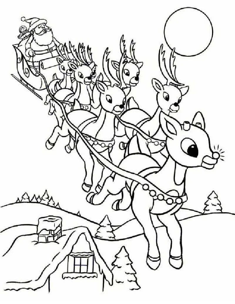 Desenhos de Santa Para Colorir 93