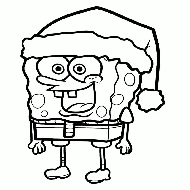 Santa Hat Coloring Pages 12