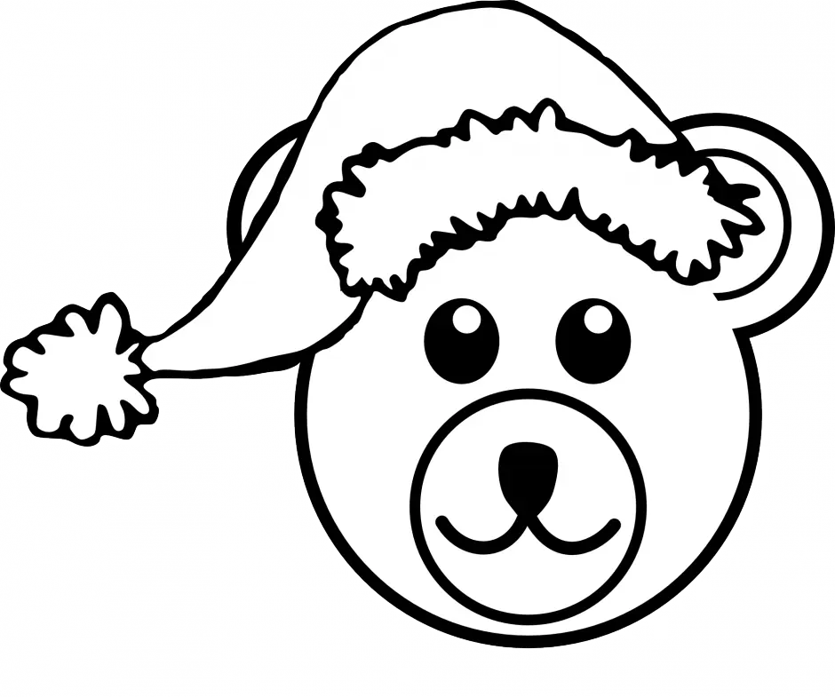 Santa Hat Coloring Pages 16