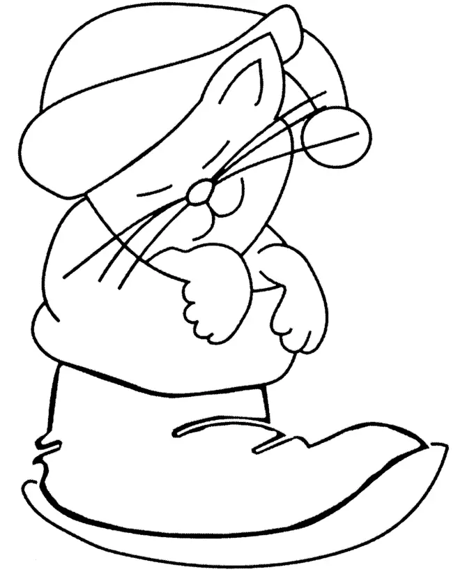 Santa Hat Coloring Pages 21