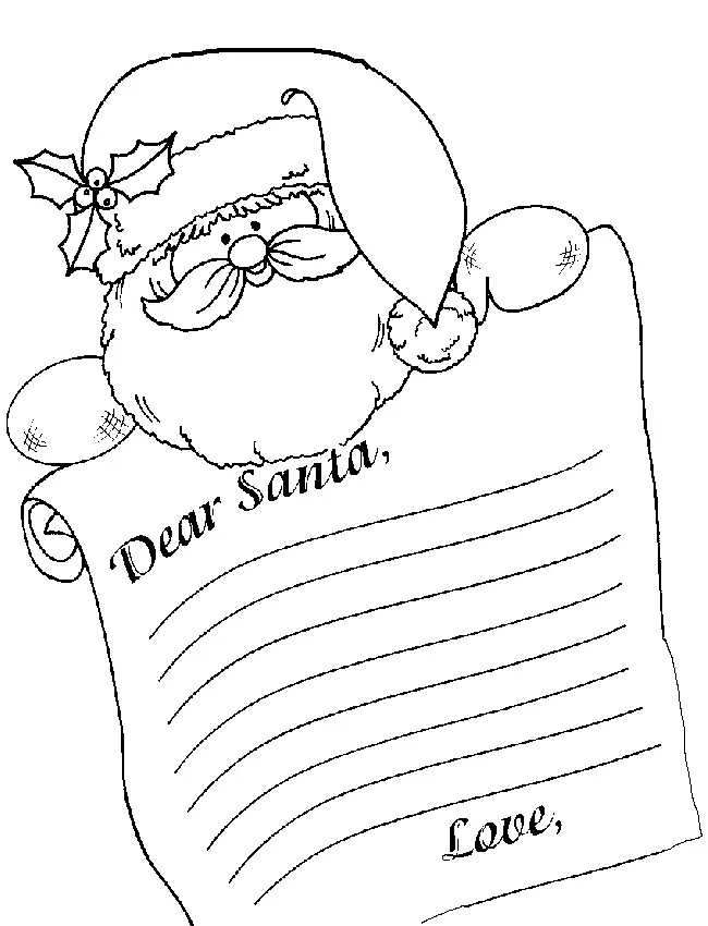 Santa List Coloring Pages 16