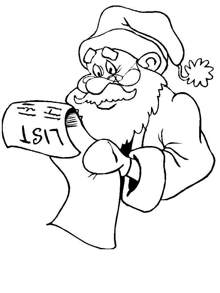 Santa List Coloring Pages 18