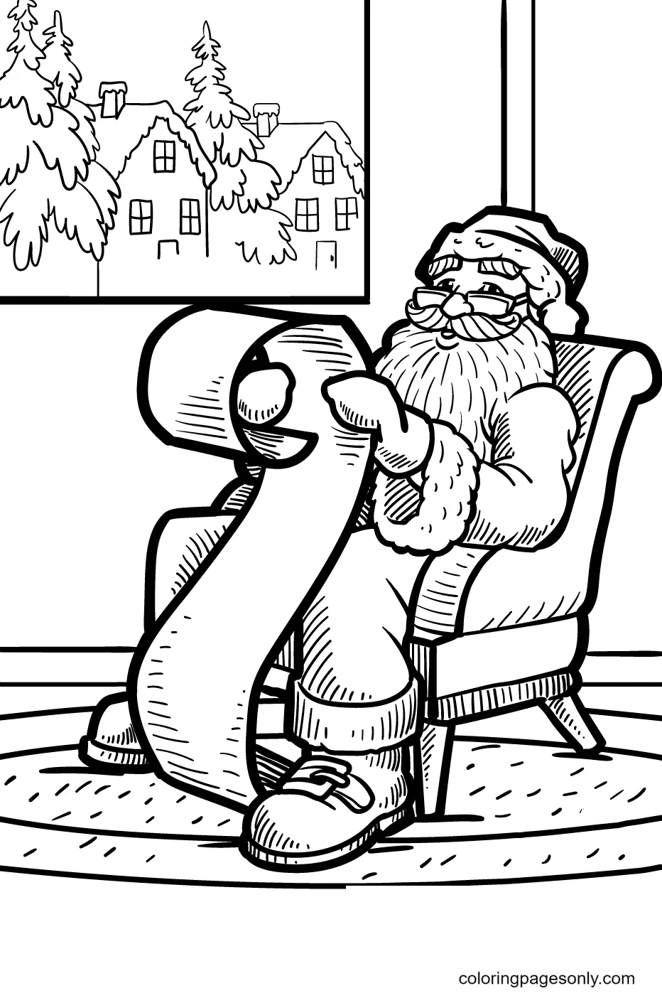 Santa List Coloring Pages 20