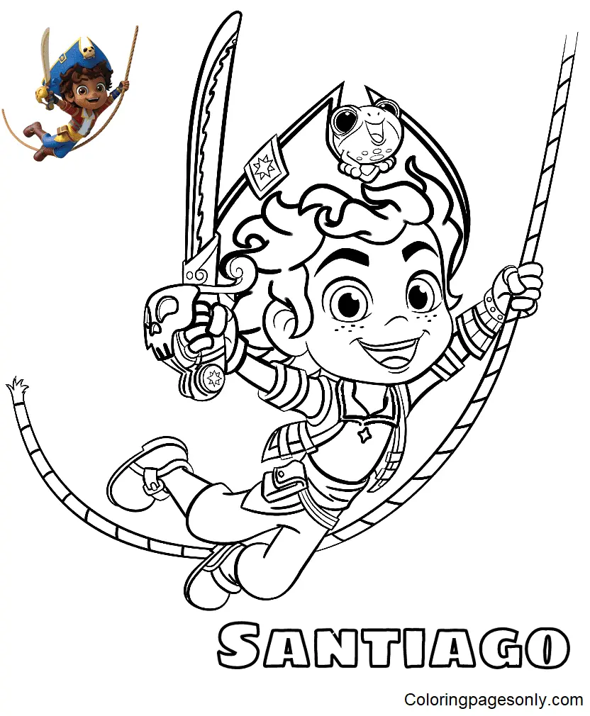 Santiago of the Seas Coloring Pages 7