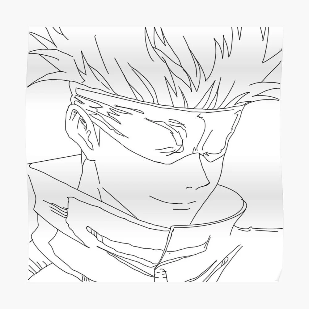 Satoru Gojo Ausmalbilder 1