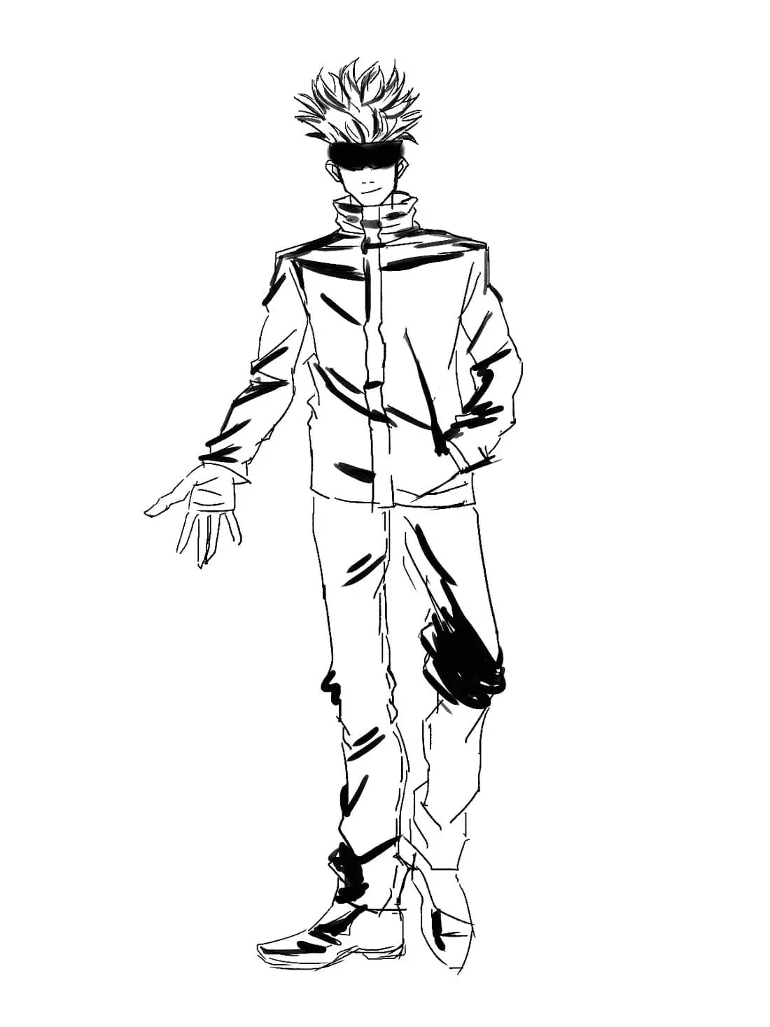 Satoru Gojo Ausmalbilder 11