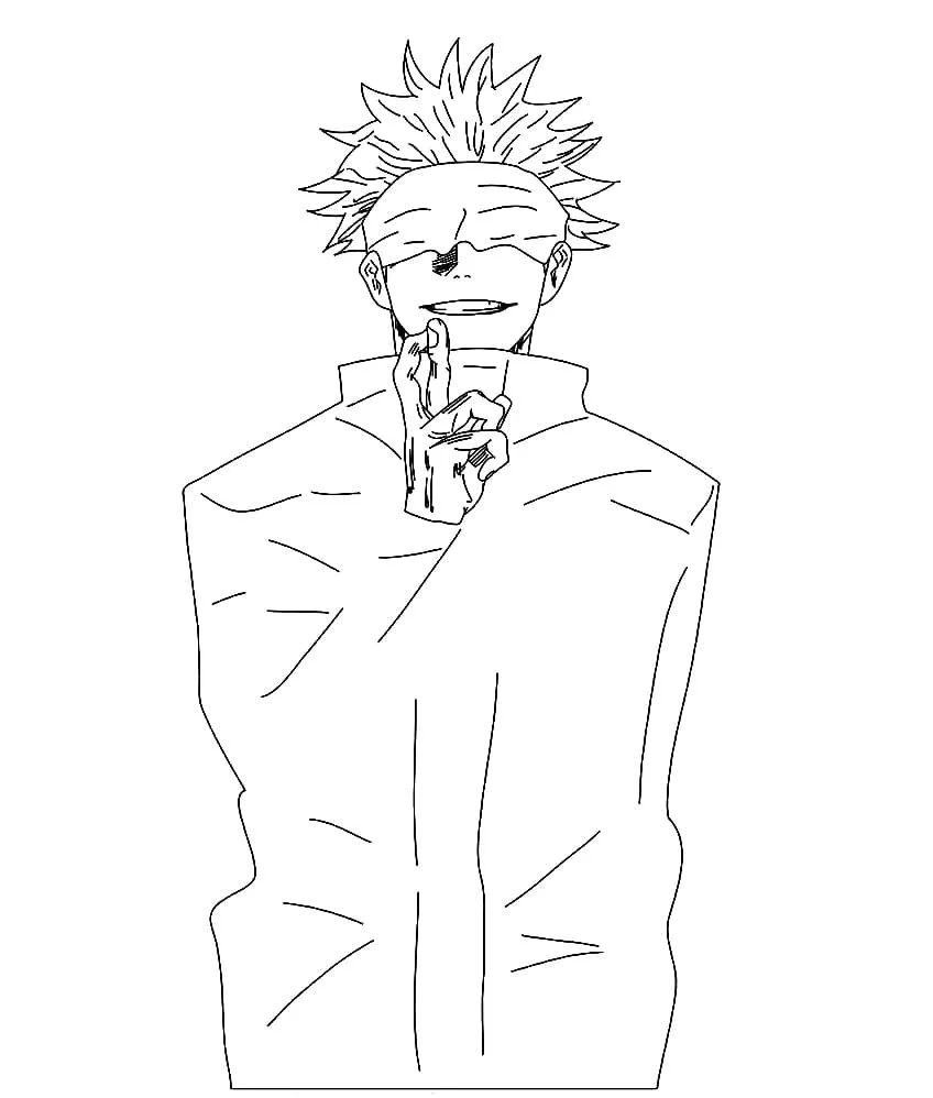 Satoru Gojo Ausmalbilder 14