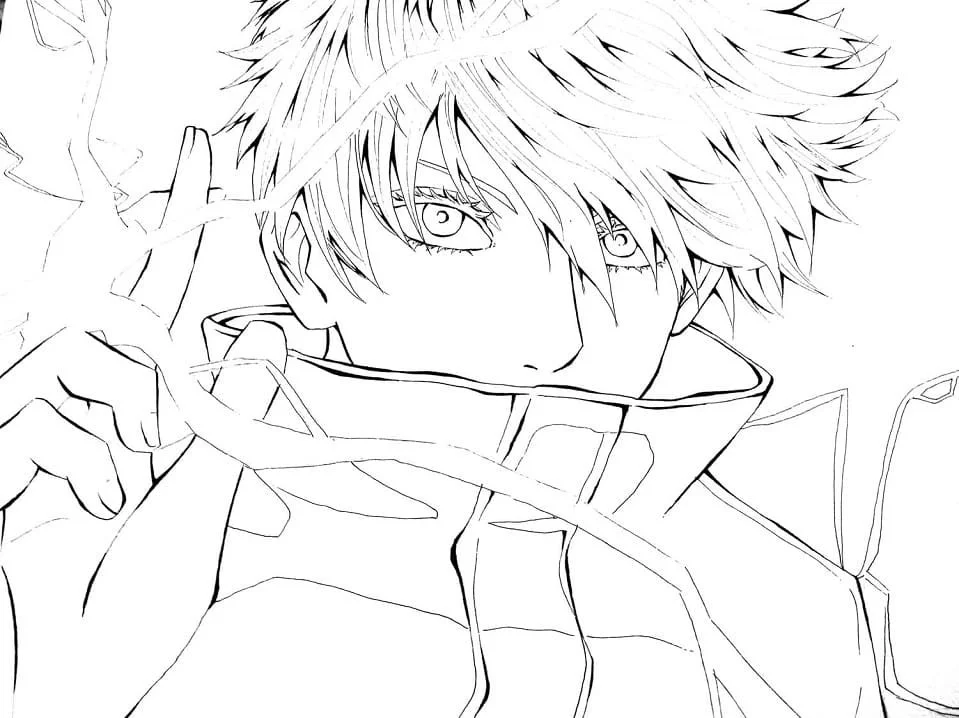 Satoru Gojo Ausmalbilder 2